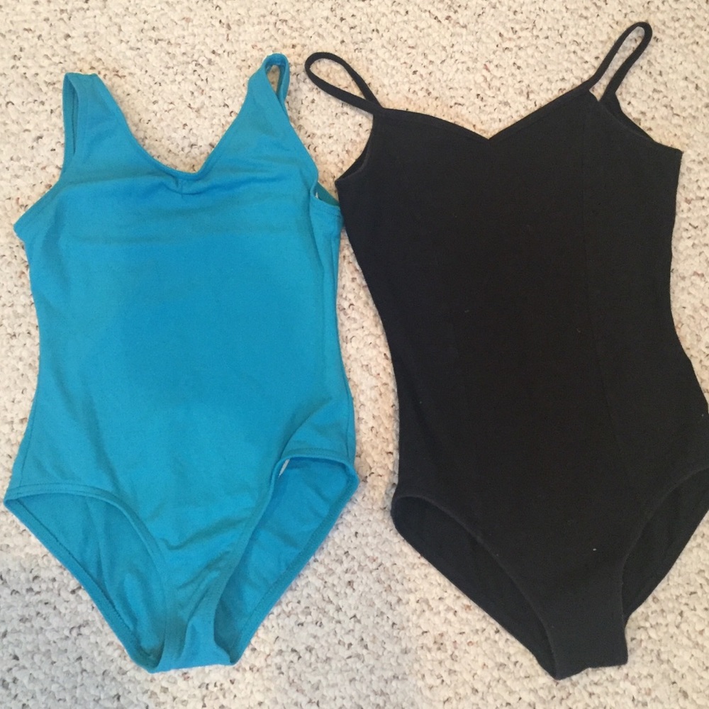 Two Capezio dance leotards